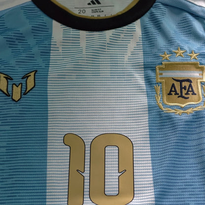 Messi #10 Argentyna x Messi Dziecięcy Komplet domowy – koszulka + spodenki 2026
