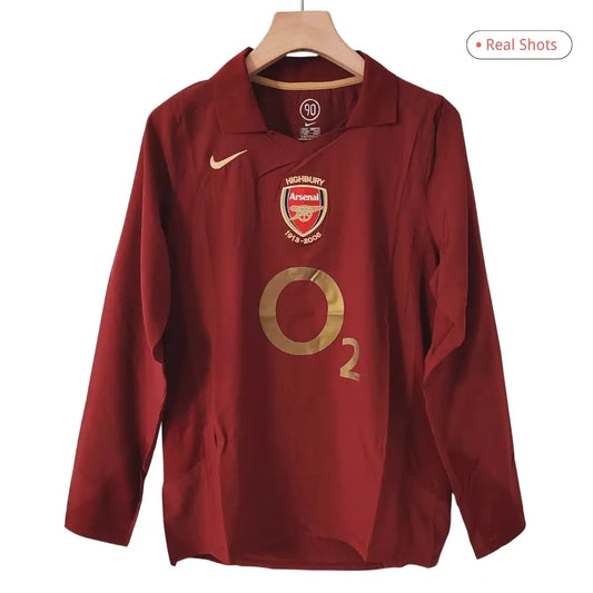 Arsenal Koszulka retro domowa z długim rękawem 2005/06