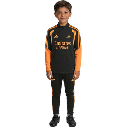 Arsenal trainingspak voor kinderen met 1/4 rits Zwart 2026/27