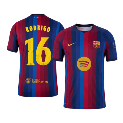 RODRIGO #16 Barcelona Koszulka domowa 2026/27 – UCL