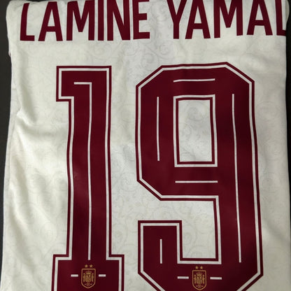 LAMINE YAMAL #19 Hiszpania Koszulka Wyjazdowa Wersja zawodnicza – Mundial 2026