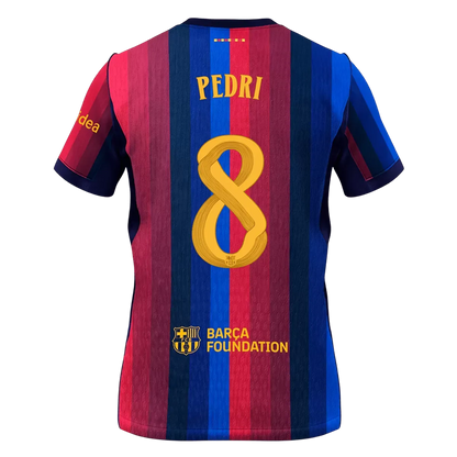 PEDRI #8 Barcelona Koszulka Domowa 2026/27 - UCL