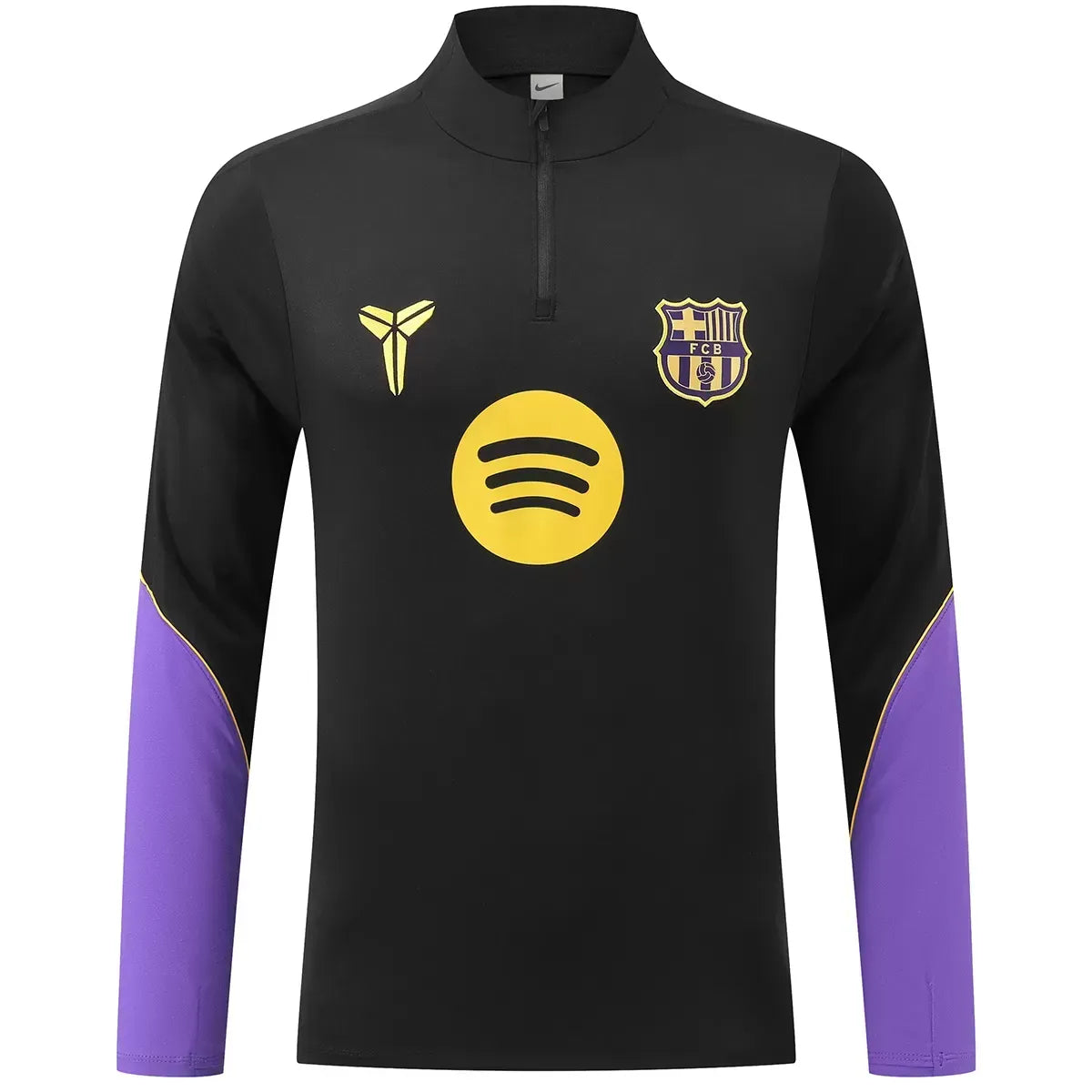 Barcelona Dres dziecięcy z zamkiem 1/4 Czarny 2026/27