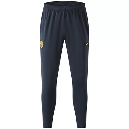 Barcelona kinder trainingspak met 1/4 rits marineblauw 2026/27