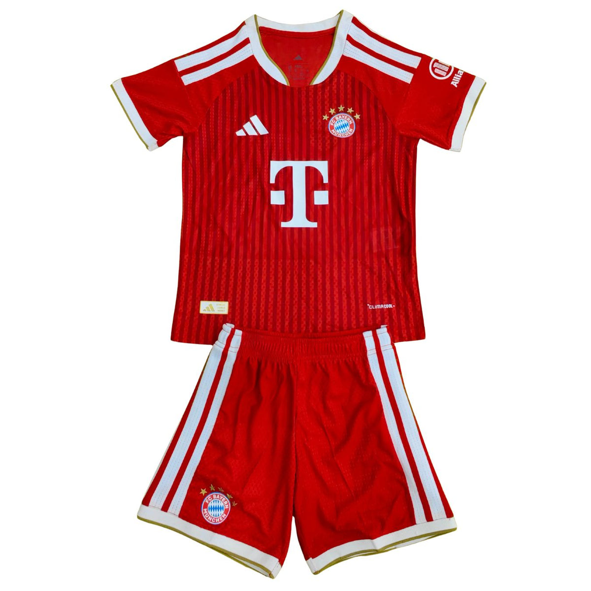 Bayern Monachium Dziecięcy Komplet domowy – wersja meczowa – koszulka + spodenki 2026/27