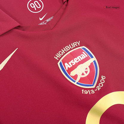 BERGKAMP #10 Arsenal Koszulka retro domowa 2005/06