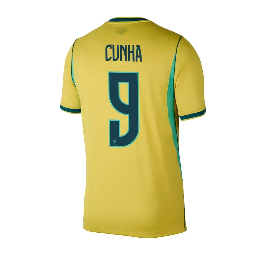 CUNHA #9 Brazylia Koszulka Domowa – Mundial 2026