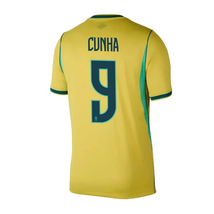 CUNHA #9 Brazylia Koszulka Domowa – Mundial 2026