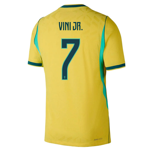 Vini Jr. #7 Brazylia Koszulka Domowa Wersja zawodnicza – Mundial 2026