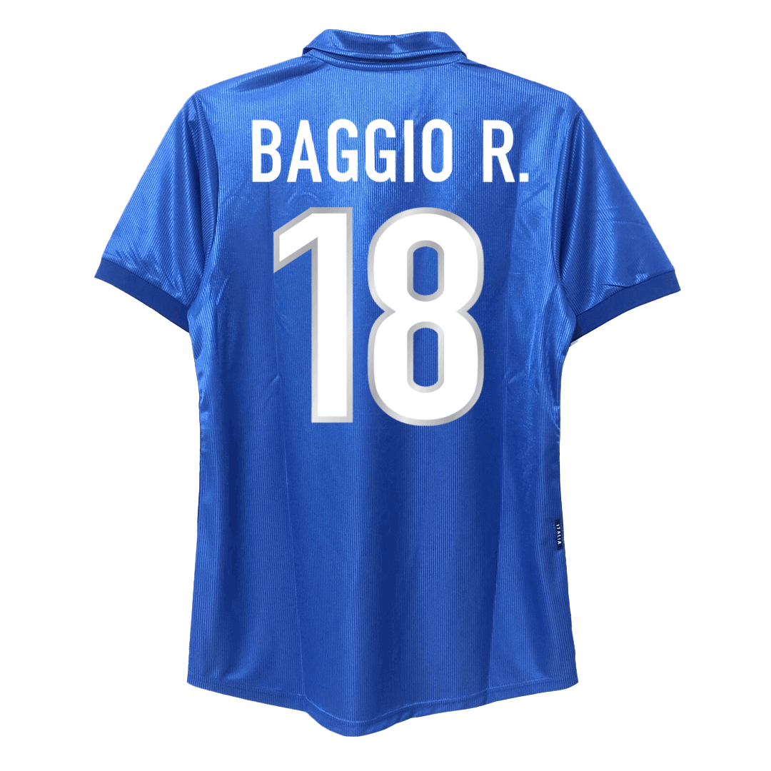 BAGGIO R. #18 Włochy Koszulka retro domowa 1998