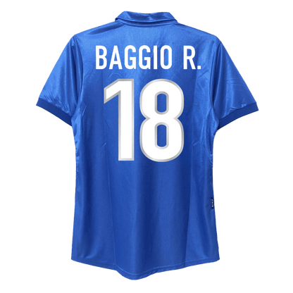 BAGGIO R. #18 Włochy Koszulka retro domowa 1998