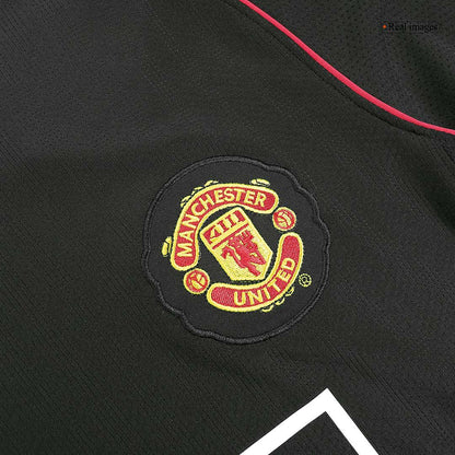 Manchester United Koszulka retro wyjazdowa z długim rękawem 2007/08