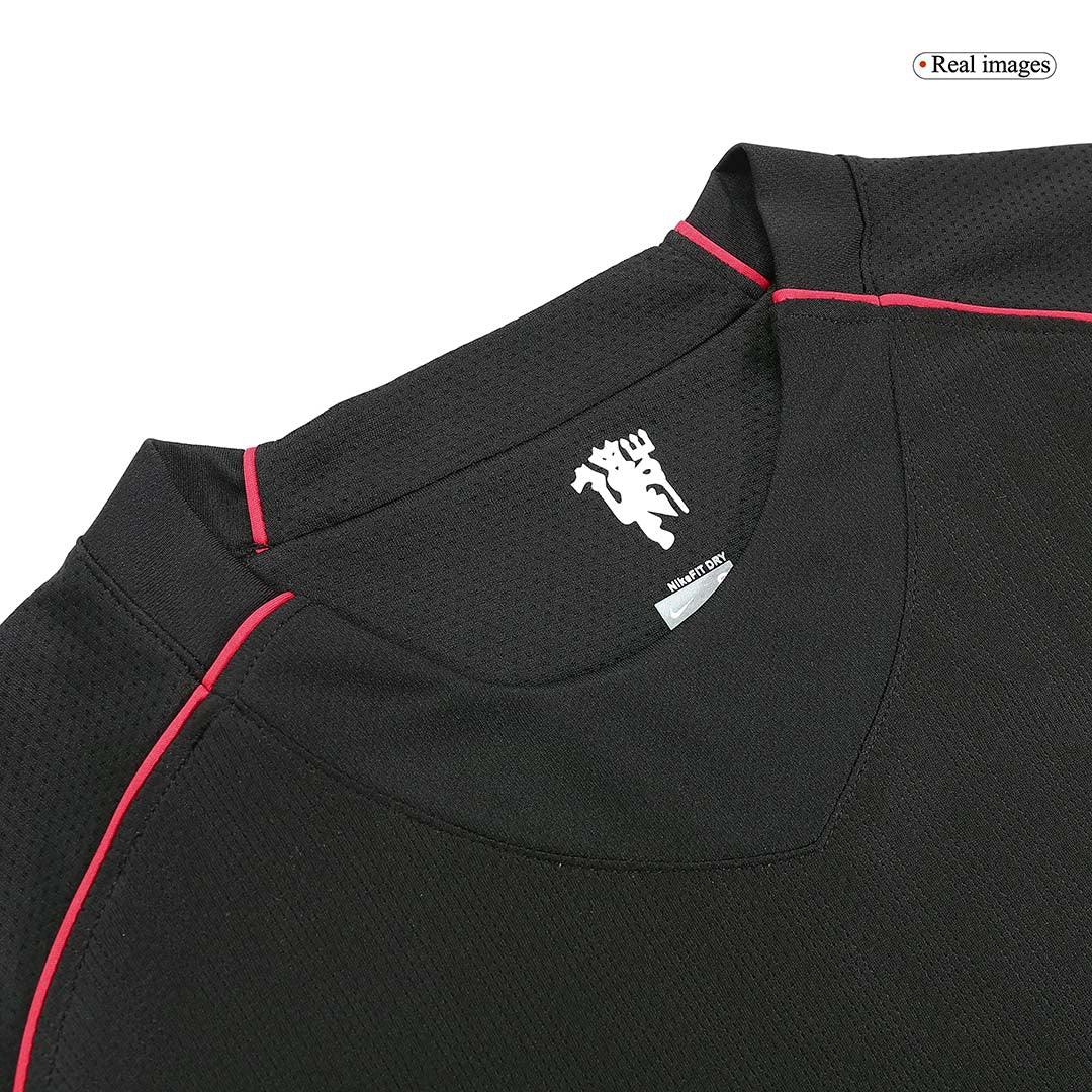 Manchester United Koszulka retro wyjazdowa z długim rękawem 2007/08