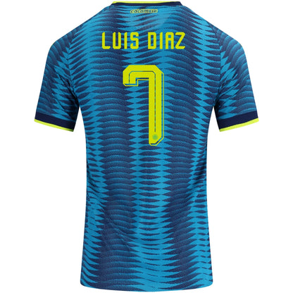 Luis Díaz #7 Kolumbia Koszulka Wyjazdowa Wersja zawodnicza – Mundial 2026