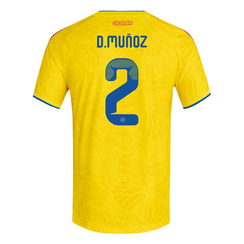 Muñoz #2 Kolumbia Koszulka Domowa – Mundial 2026