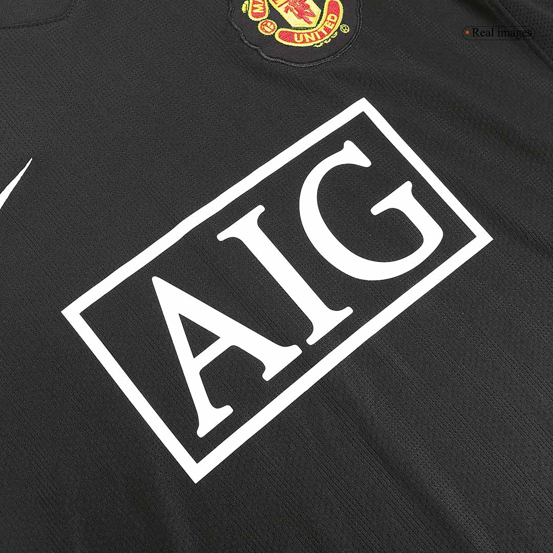 Manchester United Koszulka retro wyjazdowa z długim rękawem 2007/08