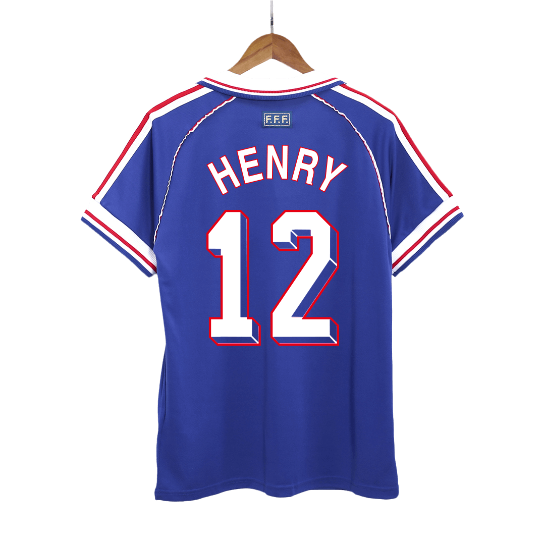 HENRY #12 Francja Koszulka retro domowa 1998