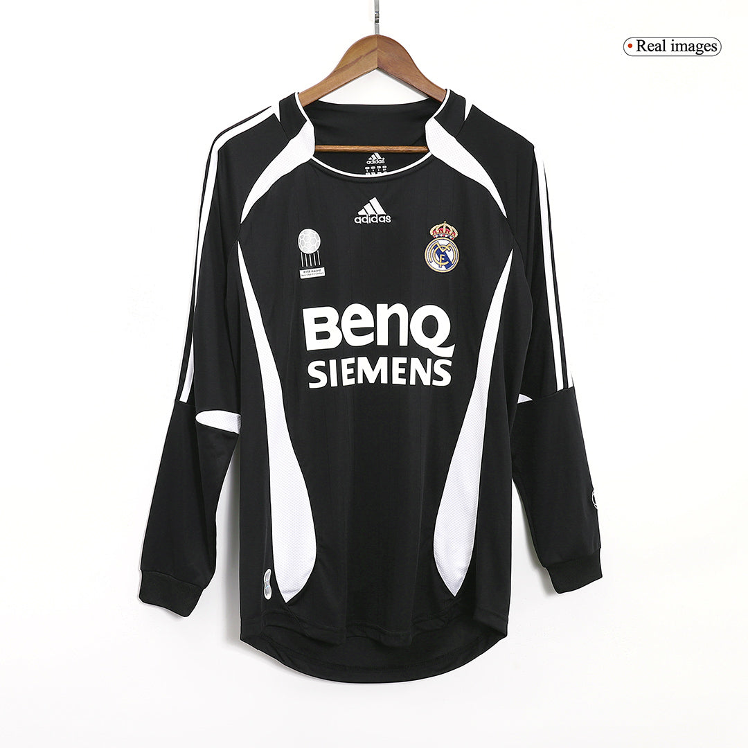 Real Madrid Koszulka retro wyjazdowa z długim rękawem 2006/07