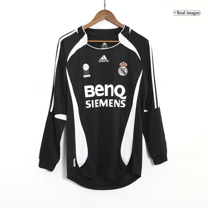 Real Madrid Koszulka retro wyjazdowa z długim rękawem 2006/07