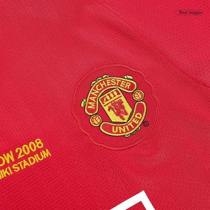 Manchester United Koszulka retro domowa z długim rękawem UCL Final Champions League 2007/08