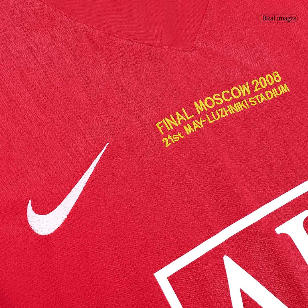 Manchester United Koszulka retro domowa z długim rękawem UCL Final Champions League 2007/08