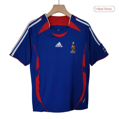Francja Koszulka retro domowa 2006