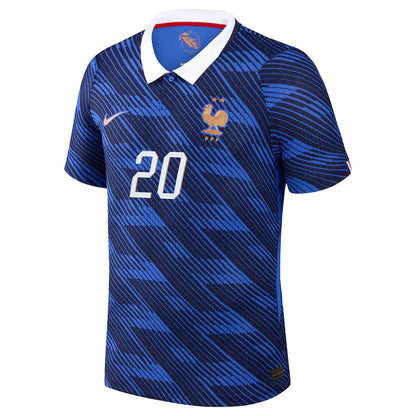 Doue #20 Francja Koszulka Domowa Wersja zawodnicza – Mundial 2026