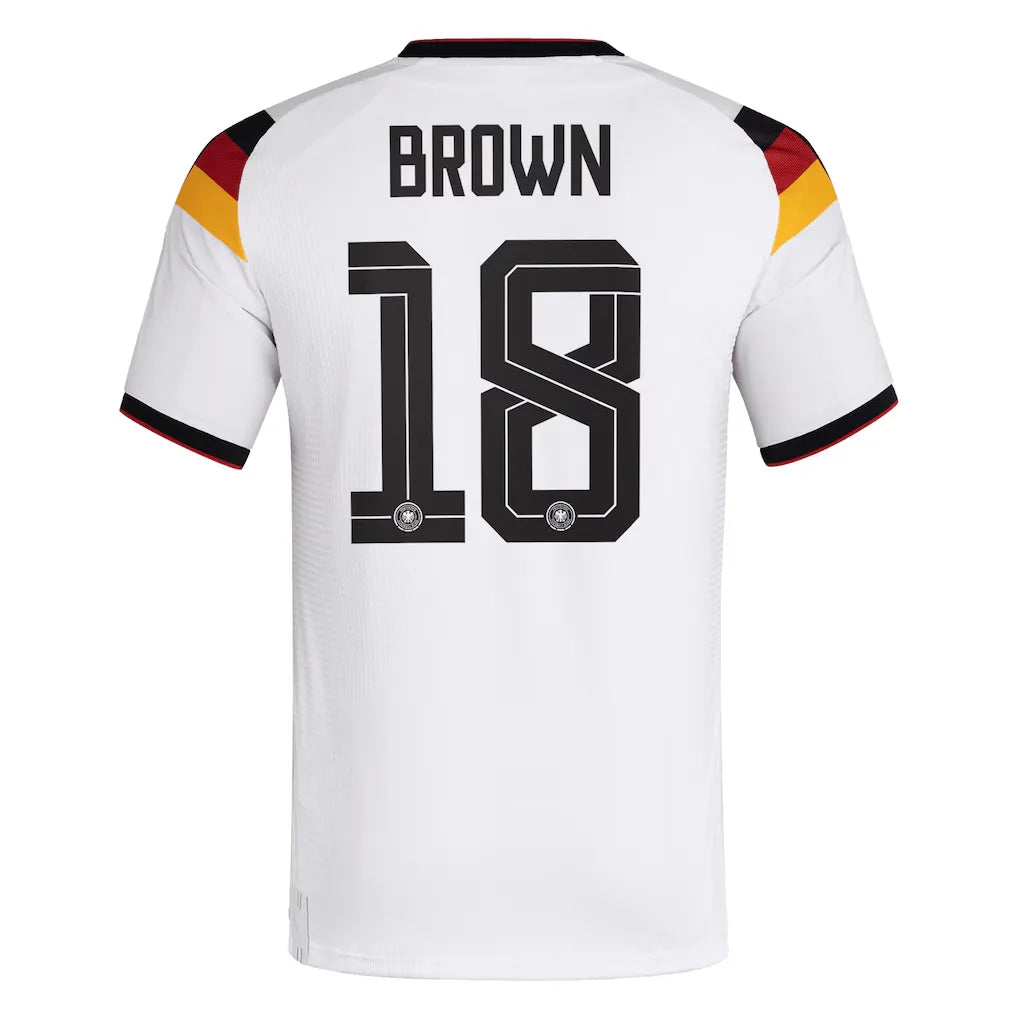BROWN #18 Niemcy Koszulka Domowa Wersja zawodnicza – Mundial 2026