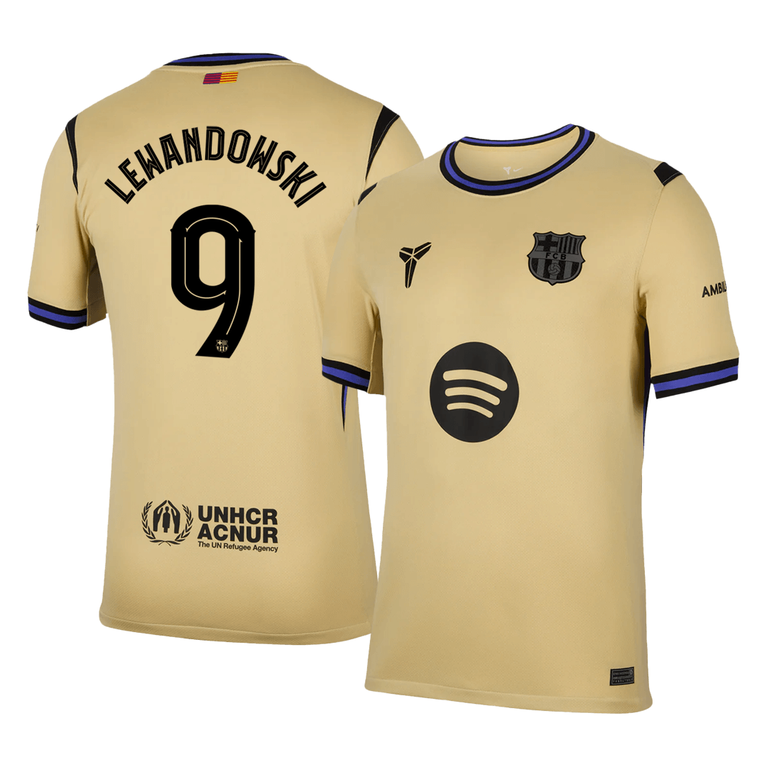 LEWANDOWSKI #9 Barcelona Koszulka wyjazdowa 2025/26 – UCL
