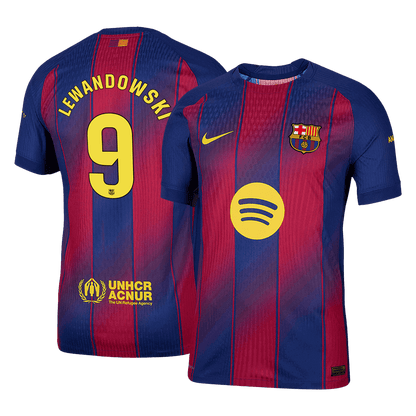 LEWANDOWSKI #9 Barcelona Koszulka domowa Wersja zawodnicza 2025/26