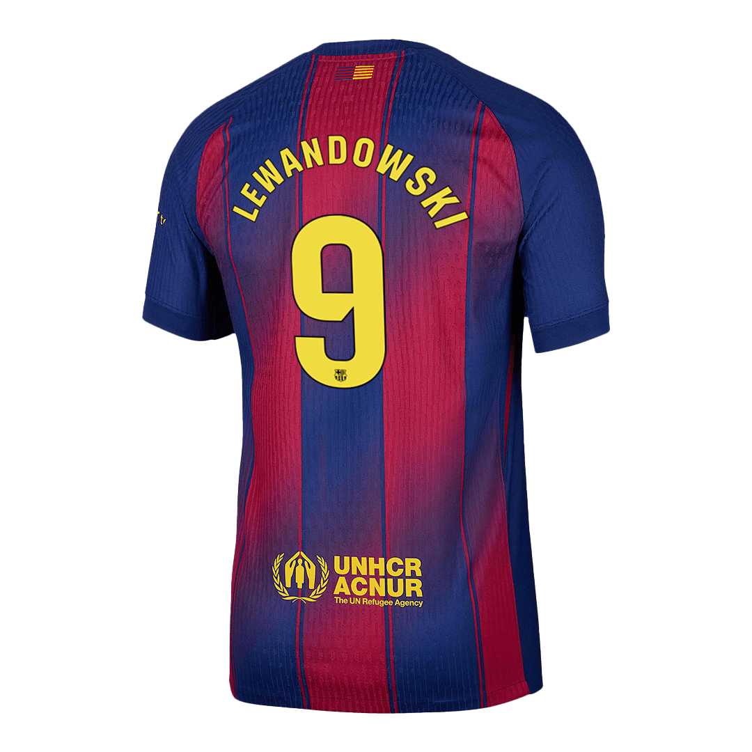 LEWANDOWSKI #9 Barcelona Koszulka domowa Wersja zawodnicza 2025/26