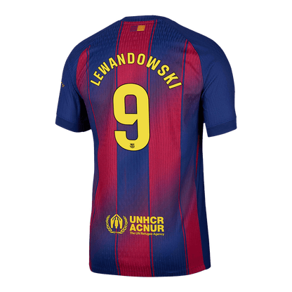 LEWANDOWSKI #9 Barcelona Koszulka domowa Wersja zawodnicza 2025/26