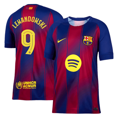 LEWANDOWSKI #9 Barcelona Koszulka domowa 2025/26 – UCL