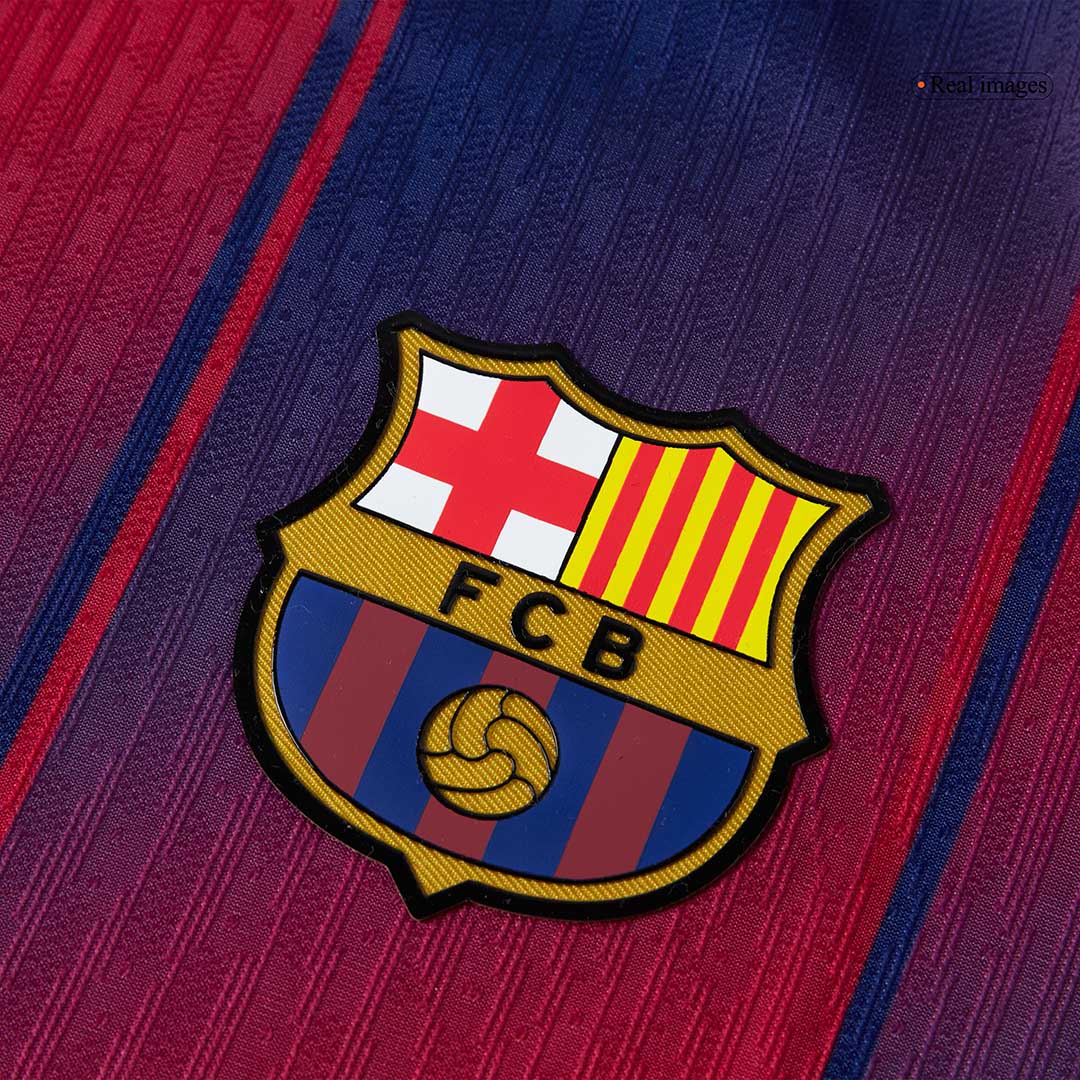 LEWANDOWSKI #9 Barcelona Koszulka domowa Wersja zawodnicza 2025/26 – UCL