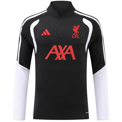 Liverpool Kinder trainingspak met 1/4 rits Zwart 2026/27