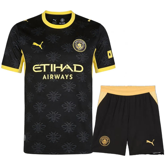 Manchester City Zestaw wyjazdowy – Koszulka + Spodenki 2026/27 Czarny