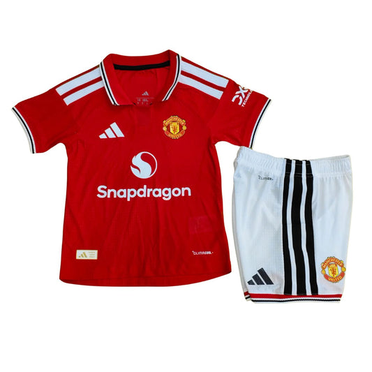 Manchester United Dziecięcy Komplet domowy – wersja meczowa – koszulka + spodenki 2026/27