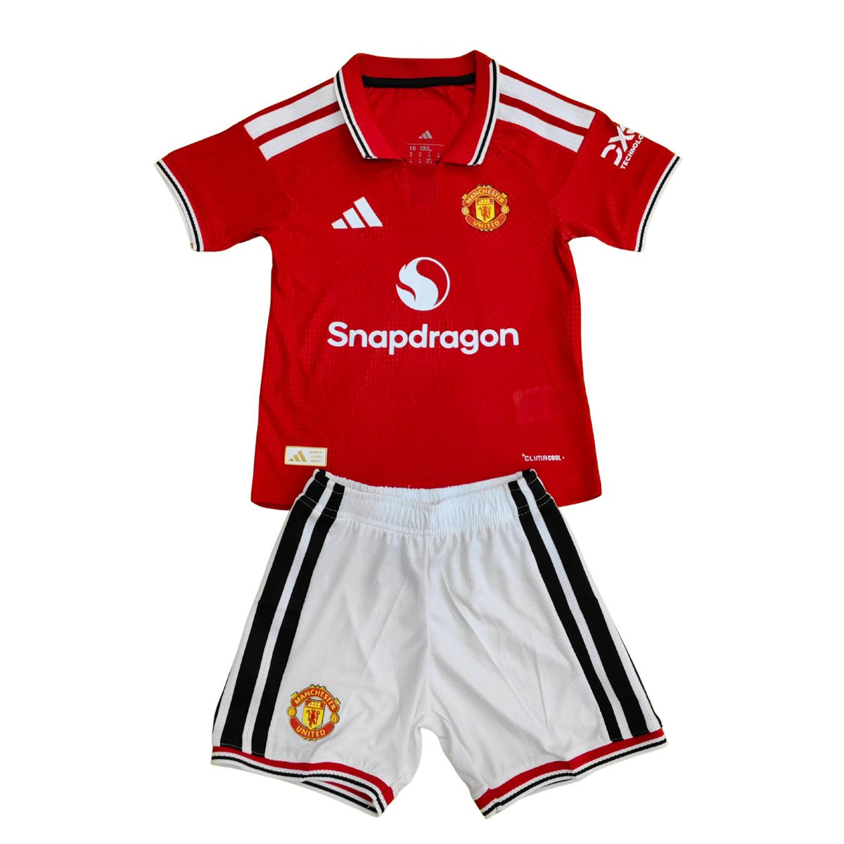 Manchester United Dziecięcy Komplet domowy – wersja meczowa – koszulka + spodenki 2026/27
