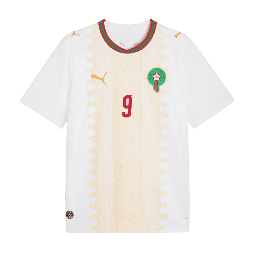 Rahimi #9 Maroko Koszulka Wyjazdowa – Mundial 2026