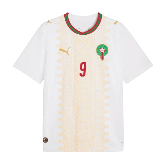Rahimi #9 Maroko Koszulka Wyjazdowa – Mundial 2026