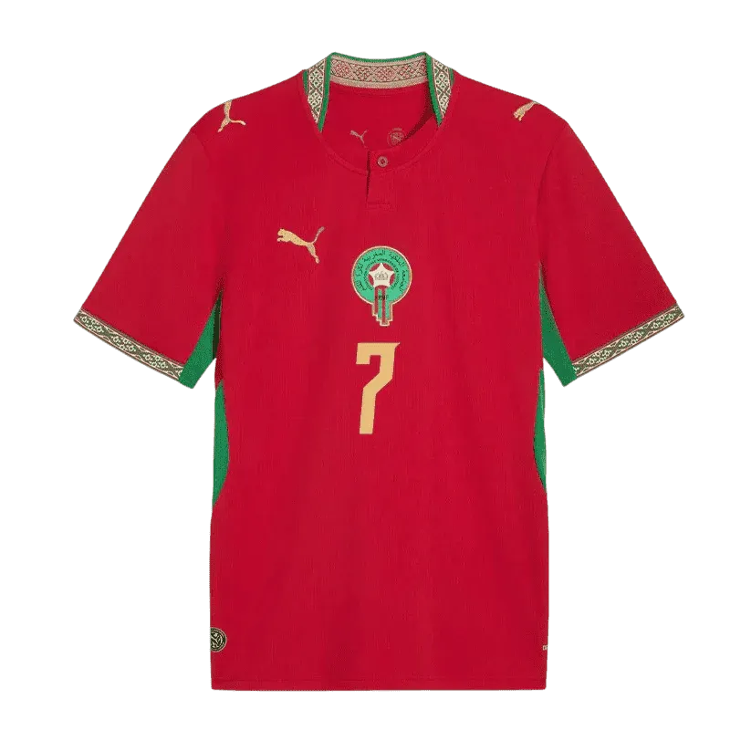 Talbi #7 Maroko Koszulka Domowa – Mundial 2026