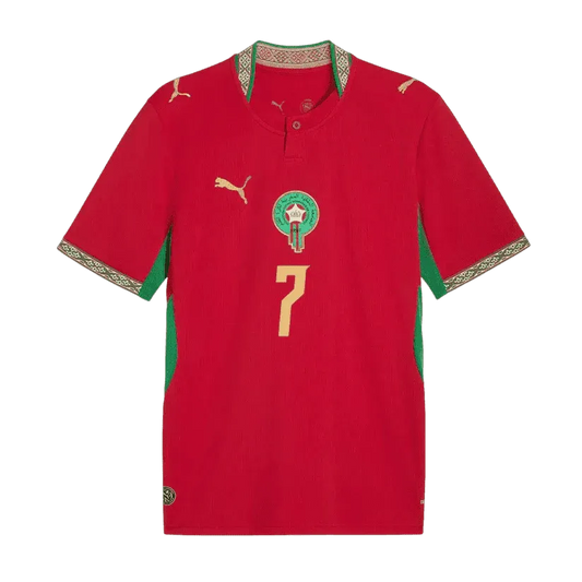 Talbi #7 Maroko Koszulka Domowa – Mundial 2026