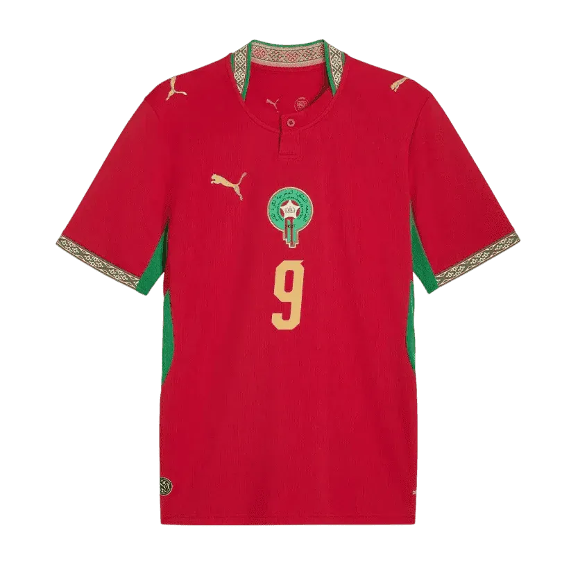 Rahimi #9 Maroko Koszulka Domowa – Mundial 2026