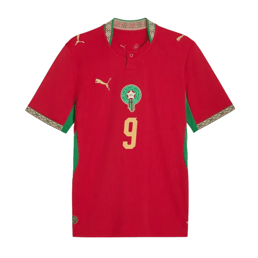 Rahimi #9 Maroko Koszulka Domowa – Mundial 2026