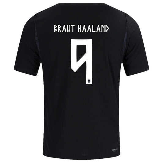 BRAUT HAALAND #9 Norwegia Koszulka Wyjazdowa Wersja zawodnicza – Mundial 2026