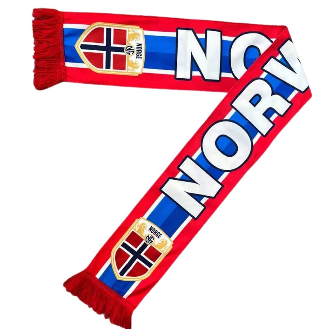 Norwegen Fanschal – Rot-Blau