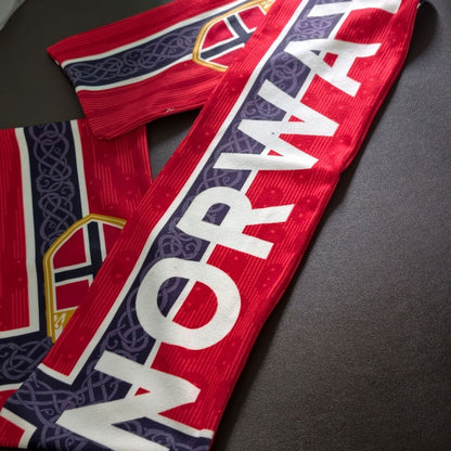 Szalik Kibica Norwegia – Czerwony