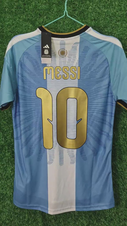 MESSI #10 Argentyna X MESSI Koszulka Wersja zawodnicza Niebieska 2026 z odznaką