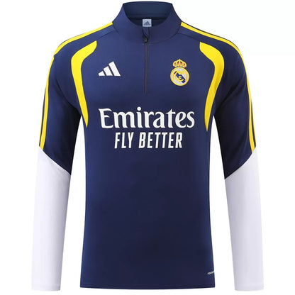 Real Madrid Trainingsanzug mit 1/4-Reißverschluss Marineblau 2026/27
