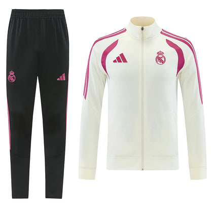 Real Madrid 1/4 rits trainingsshirt wit 2026/27